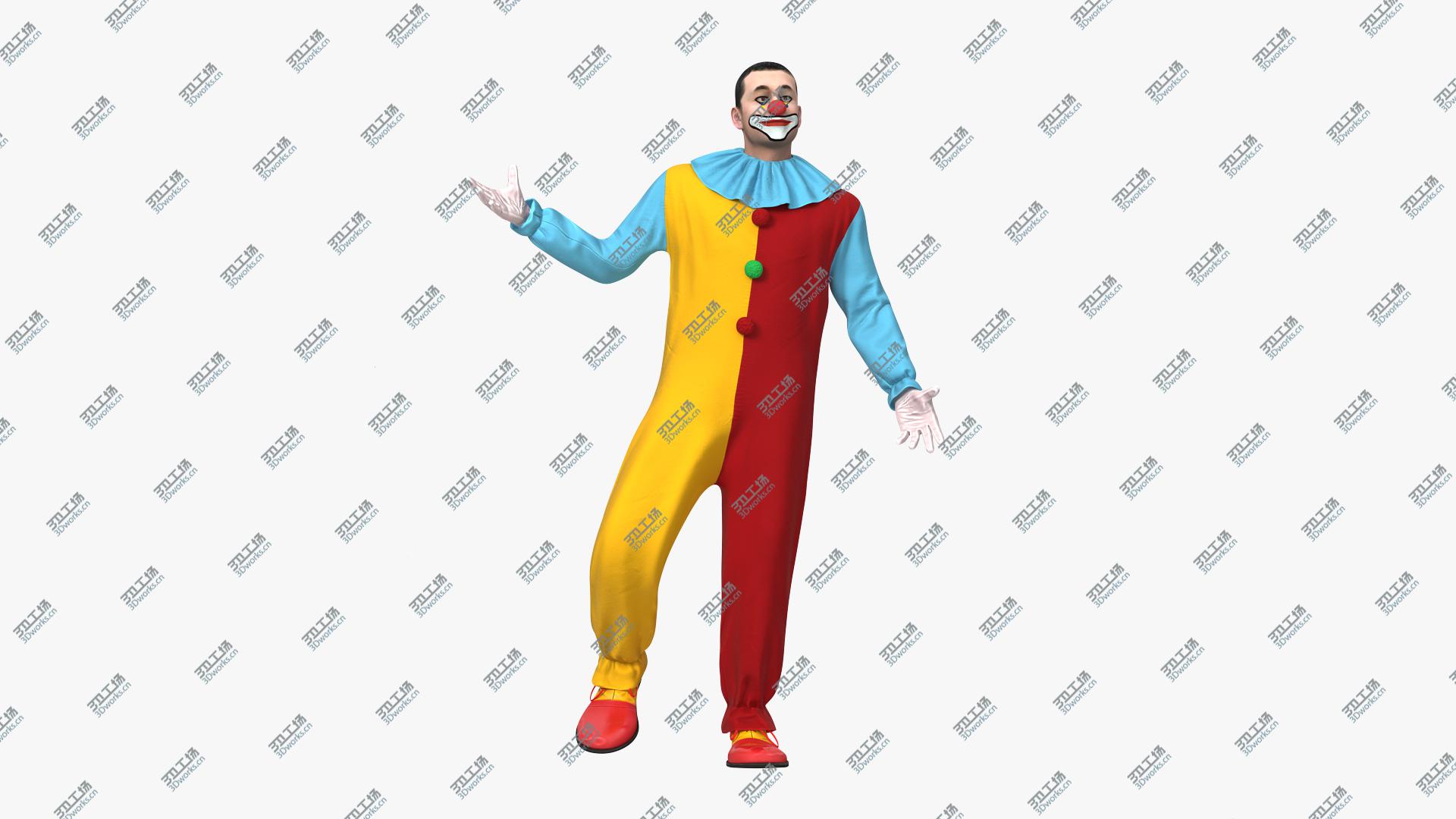 images/goods_img/202104093/Circus Clown Standing Pose 3D model/2.jpg